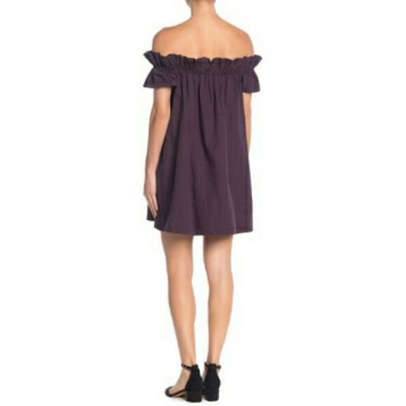 Free people sophie off the shoulder mini dress - Picture 2 of 8